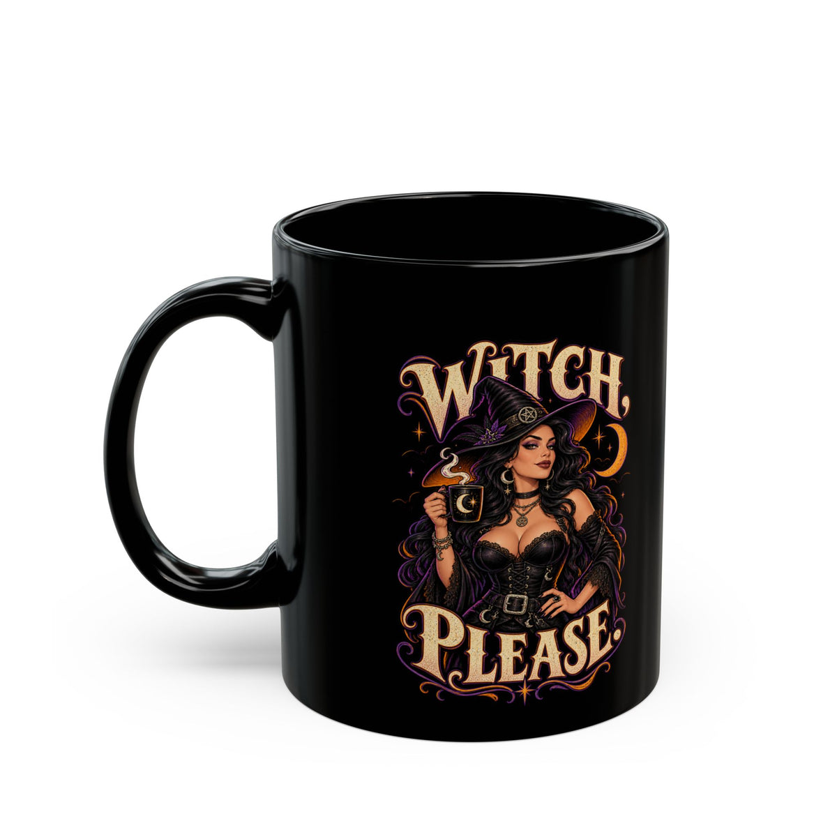 Witch Please Black Coffee Mug – Halloween Witchy Gift (11oz)