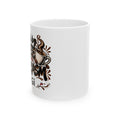 Personalized Coffee Mug- Fueled by Coffee & Sarcasm, Custom Name, 11 oz Ceramic Cup