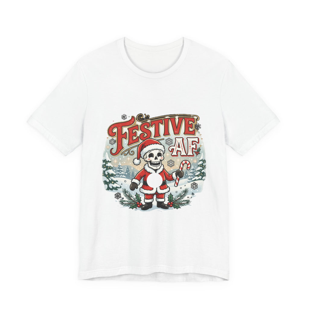 Festive AF Skull Santa T-Shirt